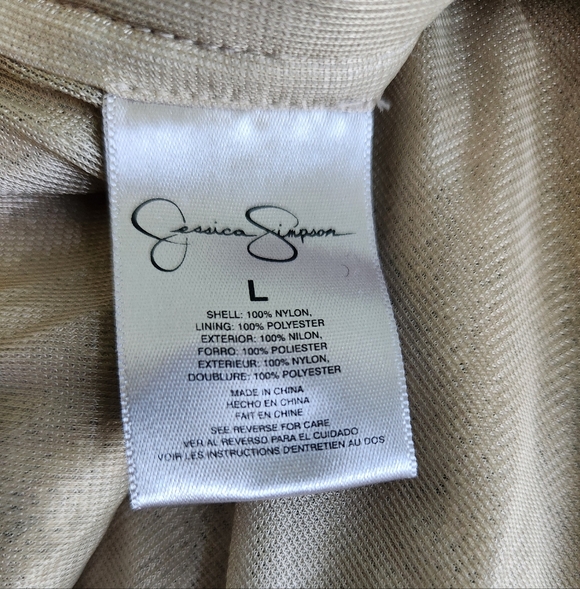 Jessica Simpson Gold Sequined Antoinette Party Shorts 2.5" Inseam Women's L - Picture 5 of 6